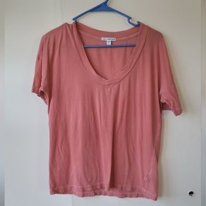Women's Standard James Perse Relaxed V-neck shirt, sz S/1
